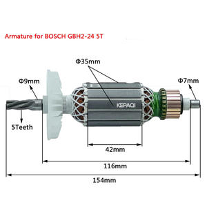 Armadura <span class=keywords><strong>de</strong></span> repuesto para <span class=keywords><strong>BOSCH</strong></span> GBH 2-24 5t - Product Image 4