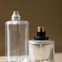 Botol semprot parfum segi enam kustom kosong bentuk khusus mewah grosir kaca bening 30ml 50ml 100ml kosmetik dengan kemasan kotak