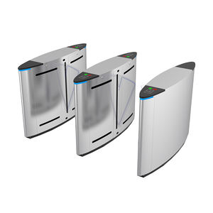 Porte de barrière à rabat de marche à aile simple ou double de sécurité à extrémité moyenne de contrôle d'entrée pour la station de métro, l'immobilier, les ports maritimes - Product Image 2