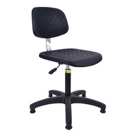 Chaise antistatique de laboratoire d'Esd de meubles industriels avec le pied-anneau, chaise de laboratoire de pièce propre de polyuréthane