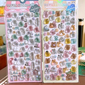 Autocollants 3D en relief mignons pour enfants, filles, DIY, pour coque de téléphone, tasse, décoration artisanale, journal - Product Image 3