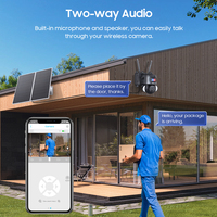 Cámara de Seguridad Solar Wistino 6MP con Zoom 12X, Grabación Continua, Lente Dual Ubox, Visión Nocturna a Color 4G, Detección de Movimiento