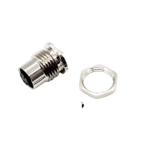 Bairui Circular Sensor M12 4Pin Female A coded Front Fastened Solder Type Connector Waterproof IP67 For Signals