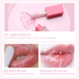Aceite labial mágico que cambia <span class=keywords><strong>de</strong></span> color, cuidado <span class=keywords><strong>de</strong></span> labios transparente, aceite <span class=keywords><strong>de</strong></span> brillo labial hidratante <span class=keywords><strong>de</strong></span> textura fresca no pegajosa nutritiva <span class=keywords><strong>de</strong></span> larga duración - Product Image 3