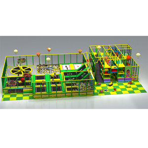 Aire de jeux intérieure personnalisée avec toboggan incliné, toboggan tubulaire, piscine à balles, rouleaux et jeux souples, 95 m²/1022 pieds carrés, structure en acier, pour centre commercial - Product Image 5