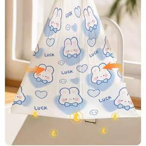 Bolsa de Basura con Diseño de Conejo y Corazón Azul, Impresión de Logotipo Personalizado, Material HDPE Grueso, Ideal para Hogar, Cocina y Dormitorio - Product Image 3