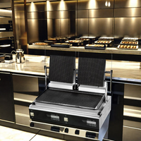 Nouvel équipement de cuisine commerciale Double Shawarma Machine à gaz avec armoire pour les industries de la restauration rapide, des restaurants et des hôtels