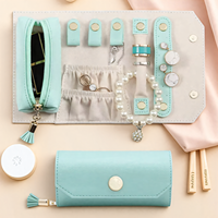 Sac de rangement pour bijoux léger, petit sac de voyage pour bijoux, pour colliers, boucles d'oreilles, bagues