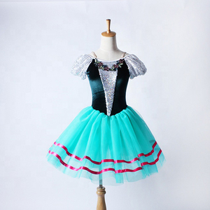 Robe de danse longue bleu lac pour filles <span class=keywords><strong>pas</strong></span> chère, <span class=keywords><strong>tutu</strong></span> de ballet professionnel Giselle - Product Image 1