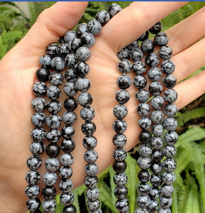 <span class=keywords><strong>Ossidiana</strong></span> Naturale Fiocco di Neve 13" Rondelle a Forma Rotonda Perline Lisce per Gioielli Come Cavigliere Bracciali da Donna 1 Filo Completo - Product Image 2