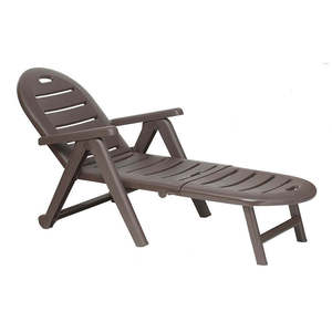 Sdraio da Esterno in Plastica con Schienale Regolabile e Design Ergonomico, Resistente ai Raggi UV e Durevole - Product Image 3