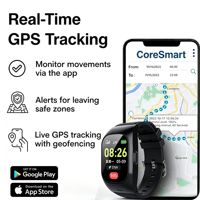 Montre connectée 4G pour personnes âgées, détection de chute, SOS d'urgence, positionnement GPS en temps réel, suivi de la fréquence cardiaque, de la pression artérielle, bracelet de suivi de la santé