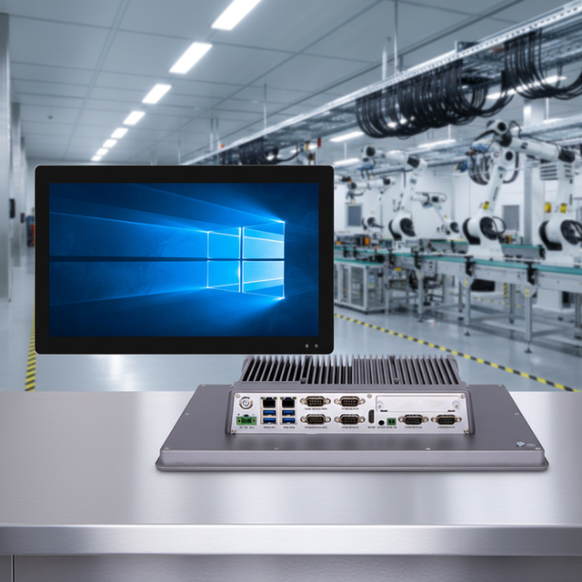 15.6 Inch Rich Port Interfaces Capacitive Touch Pc Embedded Fanless Industrial Panel Pc for Retail & Service Industry
