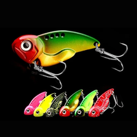 Vente en gros d'articles de pêche : Leurre de pêche VIB métallique en acier inoxydable, finition laquée piano, multi-trous, position réglable, avec hameçon triple