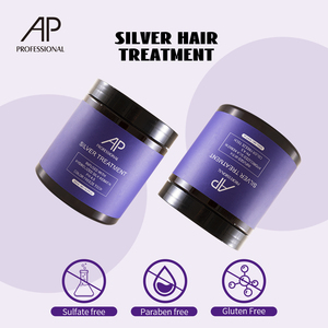 AP Factory Salon Private Label Silver Brightening Purple Shampooing Après-shampooing Masque capillaire Ensemble de soins capillaires en mousse <span class=keywords><strong>pour</strong></span> <span class=keywords><strong>cheveux</strong></span> blonds - Product Image 4