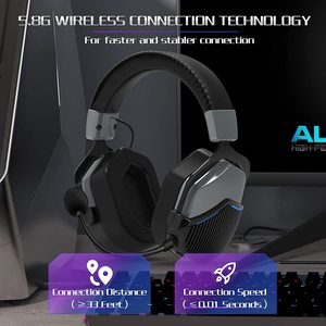 Auriculares Inalámbricos para Juegos BEAVIOO HW02 5.8G - Auriculares Supraaurales con Micrófono y Latencia Cero (Molde Privado) - Product Image 3