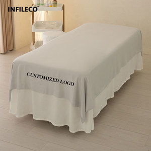 Salón <span class=keywords><strong>de</strong></span> belleza Sábanas específicas Ampliado en tamaño Toalla <span class=keywords><strong>de</strong></span> baño <span class=keywords><strong>de</strong></span> belleza Envoltura Juego <span class=keywords><strong>de</strong></span> toallas <span class=keywords><strong>de</strong></span> <span class=keywords><strong>cama</strong></span> Funda <span class=keywords><strong>de</strong></span> colchón Logotipo <span class=keywords><strong>de</strong></span> estampado en caliente - Product Image 2