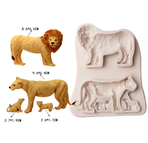 Nuevo Epoxy pastizales animal León <span class=keywords><strong>jirafa</strong></span> elefante decoración <span class=keywords><strong>fondant</strong></span> <span class=keywords><strong>de</strong></span> chocolate molde <span class=keywords><strong>de</strong></span> silicona - Product Image 5