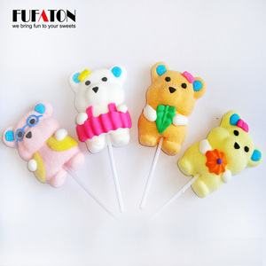 Sucettes en forme d'ours en peluche faites à la main, bonbons en <span class=keywords><strong>guimauve</strong></span> - Product Image 4