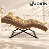 Table de massage esthétique ergonomique JOXIN en velours avec courbe en S, repose-tête et coussin lombaire amovibles pour salon, spa et lit de cils