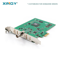 Carte de modulation DTV industrielle PCIe XINQY pour réseau de télévision numérique, streaming multimédia TV, tuner DVB-S2/T2 DVB-C DTMB