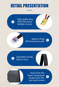 Yüksek enerji yoğunluğu katı hal grafen <span class=keywords><strong>LiPo</strong></span> pil paketi 4800mah 6800mah 9500mah 14000mah 4S 6S Drone Robot için 23.7V - Product Image 5