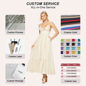 Gaun Malam Desainer Khusus Gaun Baru 2026 Pesta Musim Semi Gaun Panjang Model Ball Gown Kerah Tinggi Tanpa Punggung Berhias Berlian Bahan Bernapas OEM - Product Image 5