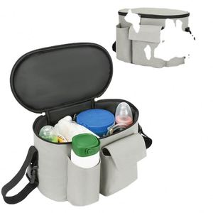 Sac de rangement portable pour bébé, personnalisé avec logo, en nylon solide, pour poussette, certifié BSCI, vente en gros - Product Image 1