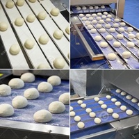 240v Entièrement Automatique Hot Dog Pizza Bun Pâte Pain Cutter Diviseur Rounder et Moulder Making Machine