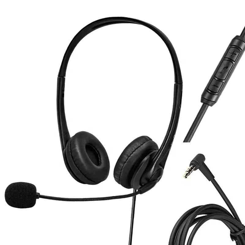 Wired אוזניות עם <span class=keywords><strong>מיקרופון</strong></span> על אוזן משחקי אוזניות סטריאו אוזניות עבור iPhone סמסונג טלפון חכם מחשב