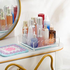 ถาดอะคริลิคใสขนาดใหญ่มีลิ้นชักลายหอยเชลล์ทันสมัย - Product Image 6