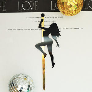 Adorno para Pastel de Chica Bailarina de Pole Dance Sexy, Decoración para Fiesta Temática, Inserto para Pastel - Product Image 4