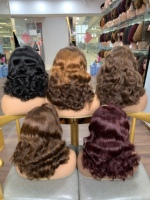 Cabello Virgen de Buena Calidad, Proveedor de Cabello Humano Natural, Pelucas Frontales SDD de 14 Pulgadas con Ondas Oceánicas 13X4