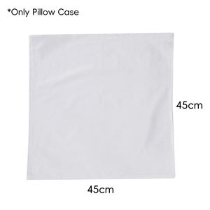 Taie d'oreiller carrée en coton blanc en stock en Espagne, personnalisable avec votre image préférée, élément d'ambiance élégant pour la maison - Product Image 3