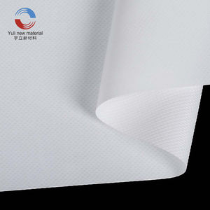 Matériau de bâche en PVC <span class=keywords><strong>enduit</strong></span> de vinyle 650 g/m², <span class=keywords><strong>tissu</strong></span> de tente imperméable 1000D en blanc - Product Image 1