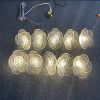 Lampu Gantung LED Akrilik Bentuk Bunga Transparan, Suhu Warna 3000K-6000K, Garansi 2 Tahun, Dekorasi