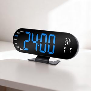 Modern Design Cross-Border <b>LED</b> Digital Alarm <b>Clock</b> Creative New Large Screen ABS Living Room Wall <b>Clock</b> - Product Image 5