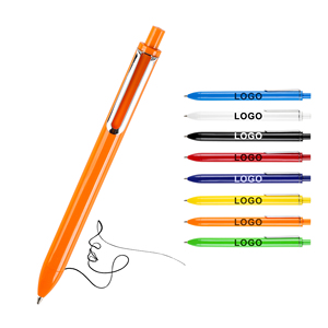 Business Customized Logo Printed Novel Pressed Plastic Ballpoint <b>Pen</b> Wholesales Manufacturers Advertising Brand Stationery Gift - Product Image 1