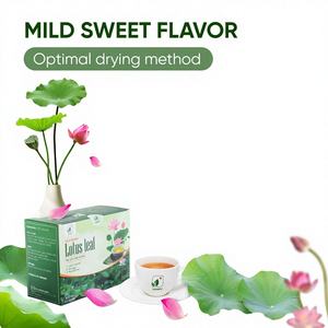Thé aux feuilles de lotus naturelles, chemin apaisant, sommeil réparateur, premium, biologique, 100% feuilles de lotus pures du Vietnam, thé santé aux herbes, 50 sachets de thé de 2g, 2 ans - Product Image 1
