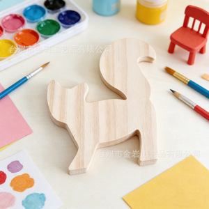 Esculturas de animales marinos de madera, caballitos de mar y delfines de madera maciza, adornos de madera de pino en blanco para pintar y dibujar DIY. - Product Image 2