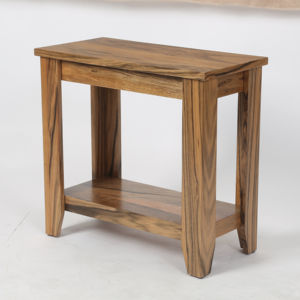 Table console moderne <span class=keywords><strong>en</strong></span> bois massif pour la décoration intérieure Table de chevet avec 1 étagère ouverte pour le salon, la chambre, la salle de bain et l'entrée - Product Image 1