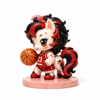 Figurine de collection personnalisable en PVC, motif étoile et cheval, 9 cm, jouet promotionnel, figurine de designer, cadeau, collection d'objets d'art