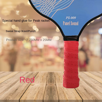 Poignée de raquette de pickleball personnalisée pour l'extérieur, lot de 3, en PU antidérapant et absorbant la transpiration, pour le tennis de plage, le padel et le badminton