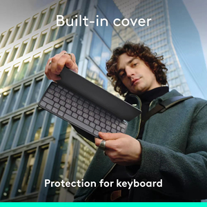 Logitech Keys-to-GO 2 Portable Wireless <b>Keyboard</b> Built-in Protective Cover Slim Compact Travel <b>Keyboard</b> For Tablet - Product Image 5
