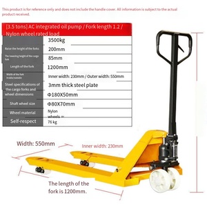 Transpallet Idraulico Portatile Multifunzione Manuale per <span class=keywords><strong>Movimentazione</strong></span> <span class=keywords><strong>Merci</strong></span> - Product Image 2