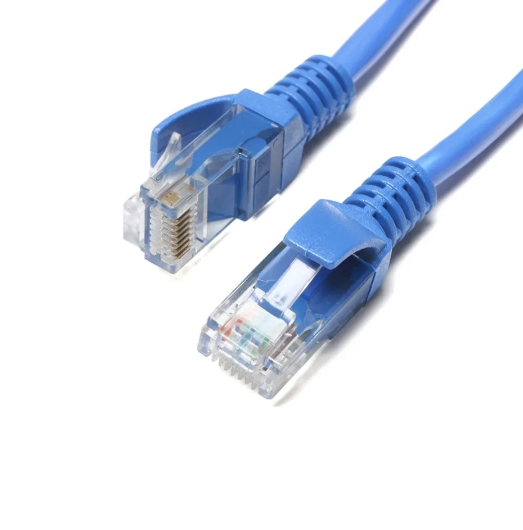 Yüksek hızlı RJ45 CAT6 Ethernet LAN ağı yama kablosu-1.5/3/5/10/15/20/30 metre UTP CAT 6 CN;GUA mavi 123