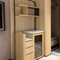 Solutions complètes : Cadre de lit King Size de luxe moderne pour projets hôteliers et de villas – Fabricant sur mesure