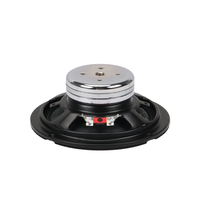Haut-parleur de milieu de gamme moderne de 6,5 pouces, cadre en aluminium, aimant en néodyme, 4-8 ohms, 180 W RMS, noir, médium-grave