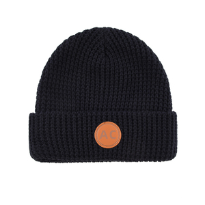 Waffle Knit Beanie Manufacturer Custom Skull Cap <strong>Men</strong> Woman Warm <strong>Winter</strong> Thermal <strong>Hat</strong> with Fleece Lining - Product Image 5