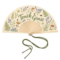 Éventail pliant personnalisé en tissu, style Cottagecore, portable, pour cadeau ou fête, 23 cm, avec logo OEM